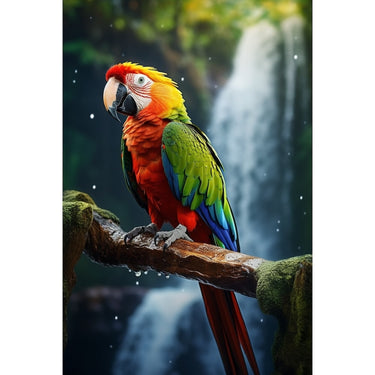 Rectangular Parrot Canvas